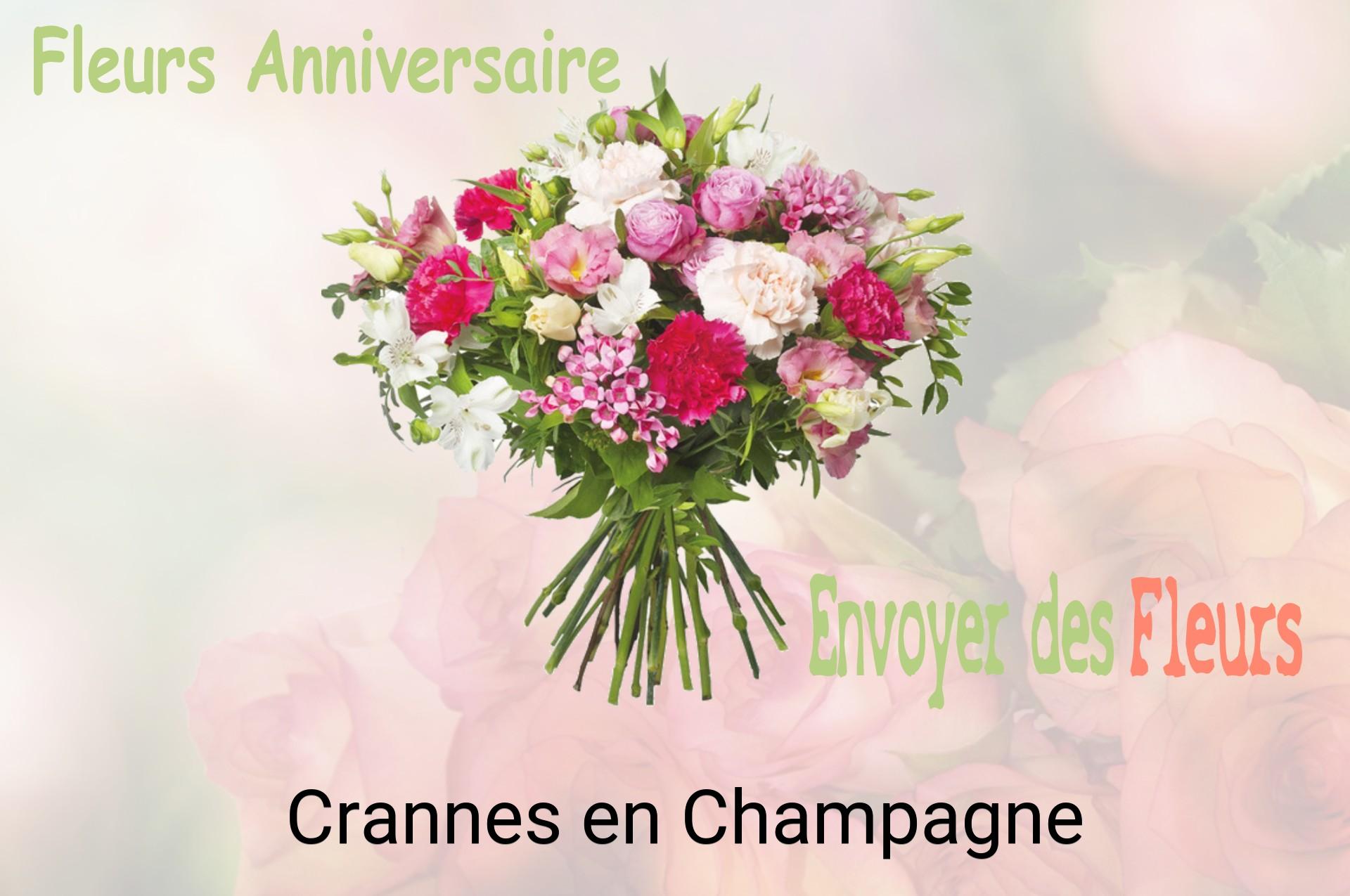 Bouquet de fleurs d’anniversaire livré à Crannes-en-Champagne