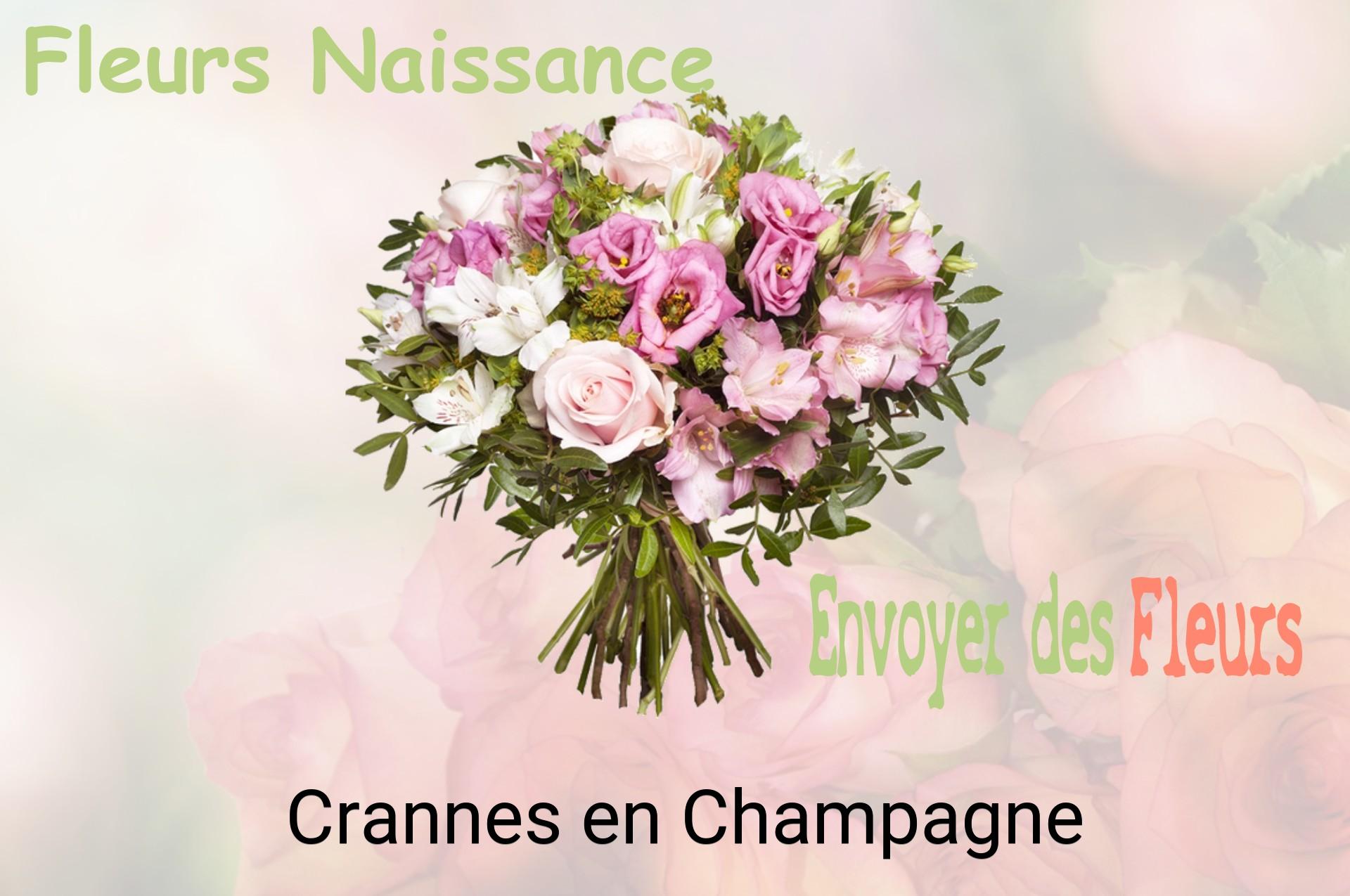 Bouquet de fleurs de naissance livré à Crannes-en-Champagne