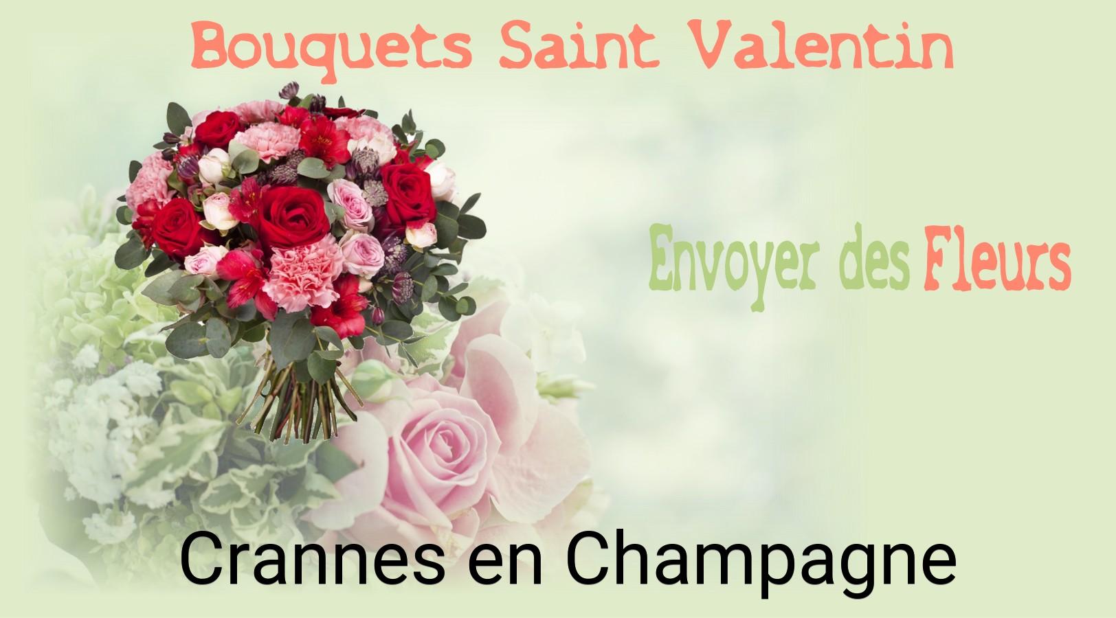 Roses de Saint-Valentin livrées à Crannes-en-Champagne